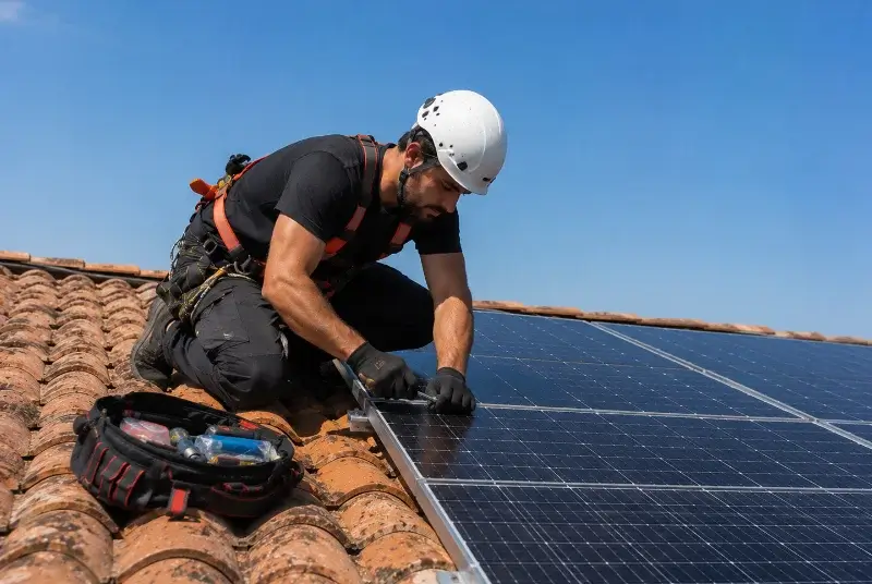 Maintenance et monitoring de panneaux solaires à Gousse