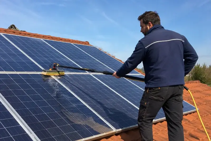 Nettoyage et entretien de panneaux solaires à Gousse